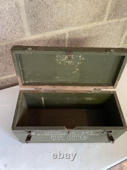 WW2 Army Wooden Storage Box WIRELESS SET CANADIAN NO. 9 MK1 BOX. TOOLS MILITARIA