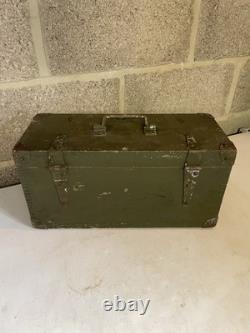 WW2 Army Wooden Storage Box WIRELESS SET CANADIAN NO. 9 MK1 BOX. TOOLS MILITARIA