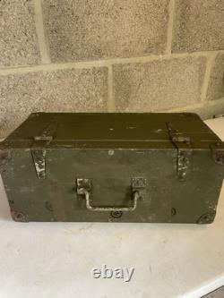 WW2 Army Wooden Storage Box WIRELESS SET CANADIAN NO. 9 MK1 BOX. TOOLS MILITARIA
