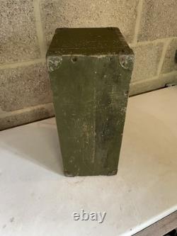 WW2 Army Wooden Storage Box WIRELESS SET CANADIAN NO. 9 MK1 BOX. TOOLS MILITARIA