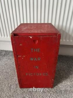 WWII The War in Pictures Odhams Full Set of 6 Books Wooden box case World War 2