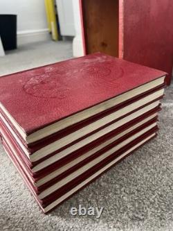 WWII The War in Pictures Odhams Full Set of 6 Books Wooden box case World War 2