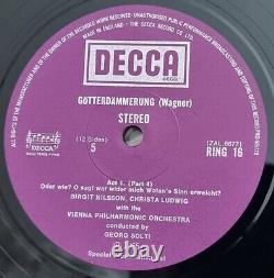 Wagner Decca Solti Der Ring Des Nibelungen Deluxe Wooden Box Set 22 Lps 1970