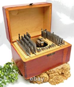 Watchmaker's Favorite staking set in wooden box 131 piece tool for Jeweling