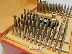 Watchmaker's Favorite staking set in wooden box 131 piece tool for Jeweling