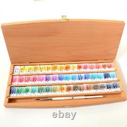 White Nights Watercolour Set 48 Pans in wooden box, St Petersburg watercolours