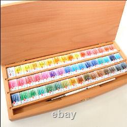 White Nights Watercolour Set 48 Pans in wooden box, St Petersburg watercolours