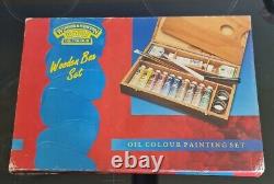 Winsor & Newton Artist's Oil colour Wooden Box Set Bnib Cardboard a Bit Tatty