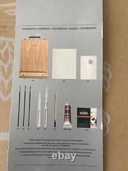 Winsor and Newton Winton oil colours Easel set- Wooden Box + Extras NEW RARE