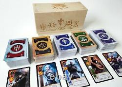 Witcher 3 Gwent 429 Cards English Full Set 5 Decks Limited Wooden Box Gameboard