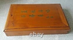 Wooden Boxed Vintage Chinese Mahjong Mah Jong Set And Betting Sticks