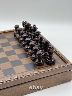 Wooden Chess Pieces Boxed Solid Wooden Chess Set, Boxed Wooden Chess Set