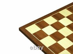 Wooden Chess Set Mahogany Board 20 Weighted Ebonised Classic Staunton Pieces 3