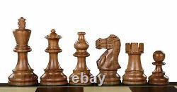 Wooden Chess Set Mahogany Board 20 Weighted Sheesham Classic Staunton Pieces 3