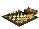 Wooden Chess Set Tiger Ebony Board 20 Weighted Sheesham Professional Staunton P