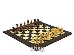 Wooden Chess Set Tiger Ebony Board 20 Weighted Sheesham Professional Staunton P