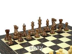 Wooden Chess Set Tiger Ebony Board 20 Weighted Sheesham Professional Staunton P