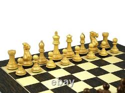 Wooden Chess Set Tiger Ebony Board 20 Weighted Sheesham Professional Staunton P