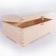 Wooden Chest Storage Box With Lid And Clasp/ Plain Pinewood Keepsake Trunk