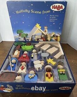 Wooden Haba Nativity Set Rare, Highly Sought After New, shelf worn box free post