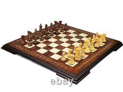 Wooden Helena Chess Set Rosewood 17 Weighted Sheesham Atlantic Classic Staunton