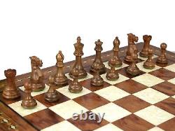 Wooden Helena Chess Set Rosewood 17 Weighted Sheesham Atlantic Classic Staunton