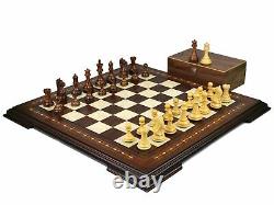 Wooden Helena Chess Set Walnut 20 Weighted Sheesham Fierce Knight Staunton Ches