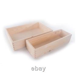 Wooden Non-Lidded Display Open Top Presentation Container Box / Pinewood DIY