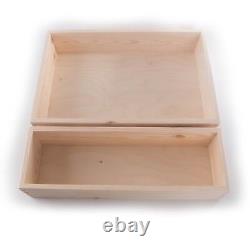 Wooden Non-Lidded Display Open Top Presentation Container Box / Pinewood DIY