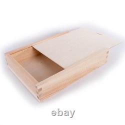 Wooden Storage Boxes with Sliding Lid / Photo Pendrive Memory Keepsake Boxes