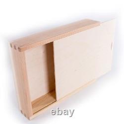 Wooden Storage Boxes with Sliding Lid / Photo Pendrive Memory Keepsake Boxes