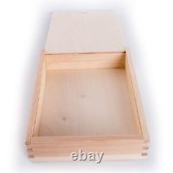 Wooden Storage Boxes with Sliding Lid / Photo Pendrive Memory Keepsake Boxes