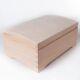 Wooden Treasure Chest Storage Box With Lid / Plain Pinewood / Keepsake Trunk
