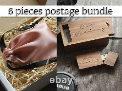 Wooden Wedding USB Memory Stick with box Engraved 32GB & Gift Bag Wholesale