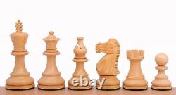 Wooden Wenge Chess Set 21 Weighted Ebonised Classic Staunton Pieces 3.75