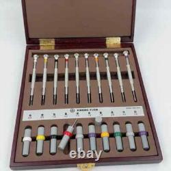 Wooden box packaging with 10PCS set, high-quality watch repair screwdriver