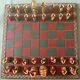 Wooden Colorful Chess Set Game Kadam Wood Painted Pieces Folding Board With Box