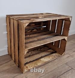 Wooden crates with shelf in sets of 1-3, Storage box, shoe racks, toys storage