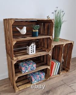 Wooden crates with shelf in sets of 1-3, Storage box, shoe racks, toys storage