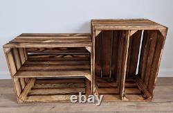 Wooden crates with shelf in sets of 1-3, Storage box, shoe racks, toys storage