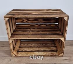 Wooden crates with shelf in sets of 1-3, Storage box, shoe racks, toys storage