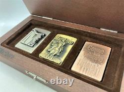 Zippo Limited Editions Prizes Marlboro Lighter Set Of With Wooden Box