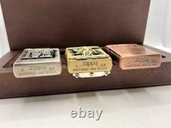 Zippo Limited Editions Prizes Marlboro Lighter Set Of With Wooden Box